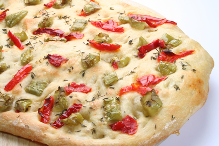 Focaccia Paprika Peperoni