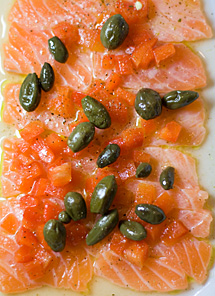 Lachscarpaccio